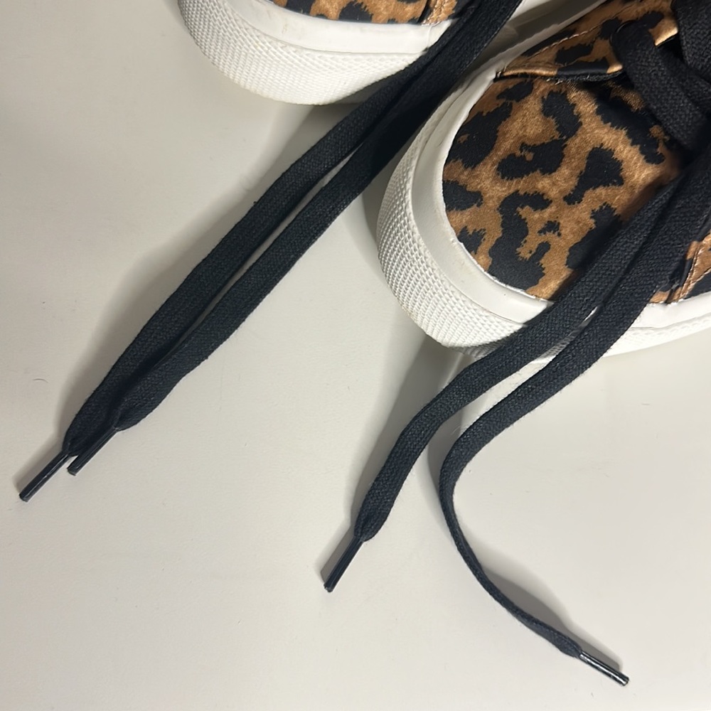 ZARA Leopard Print Sneakers 6.5 Like New! - Picture 8 of 15